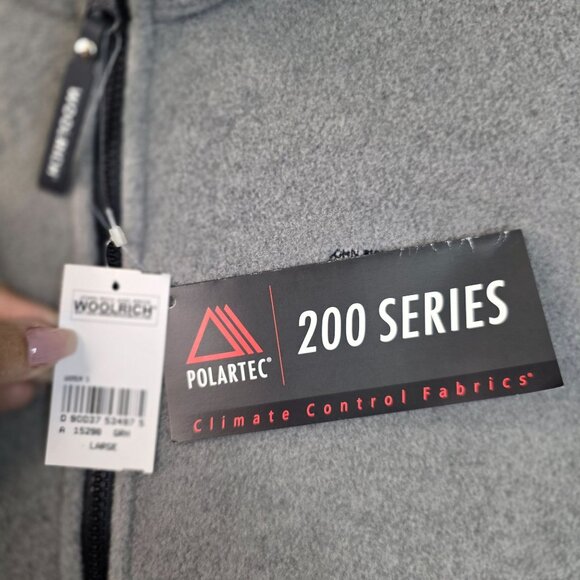 Woolrich Womens Large Polartec 200 Series Fleece Vest Gray Deadstock NOS USA - Picture 6 of 13